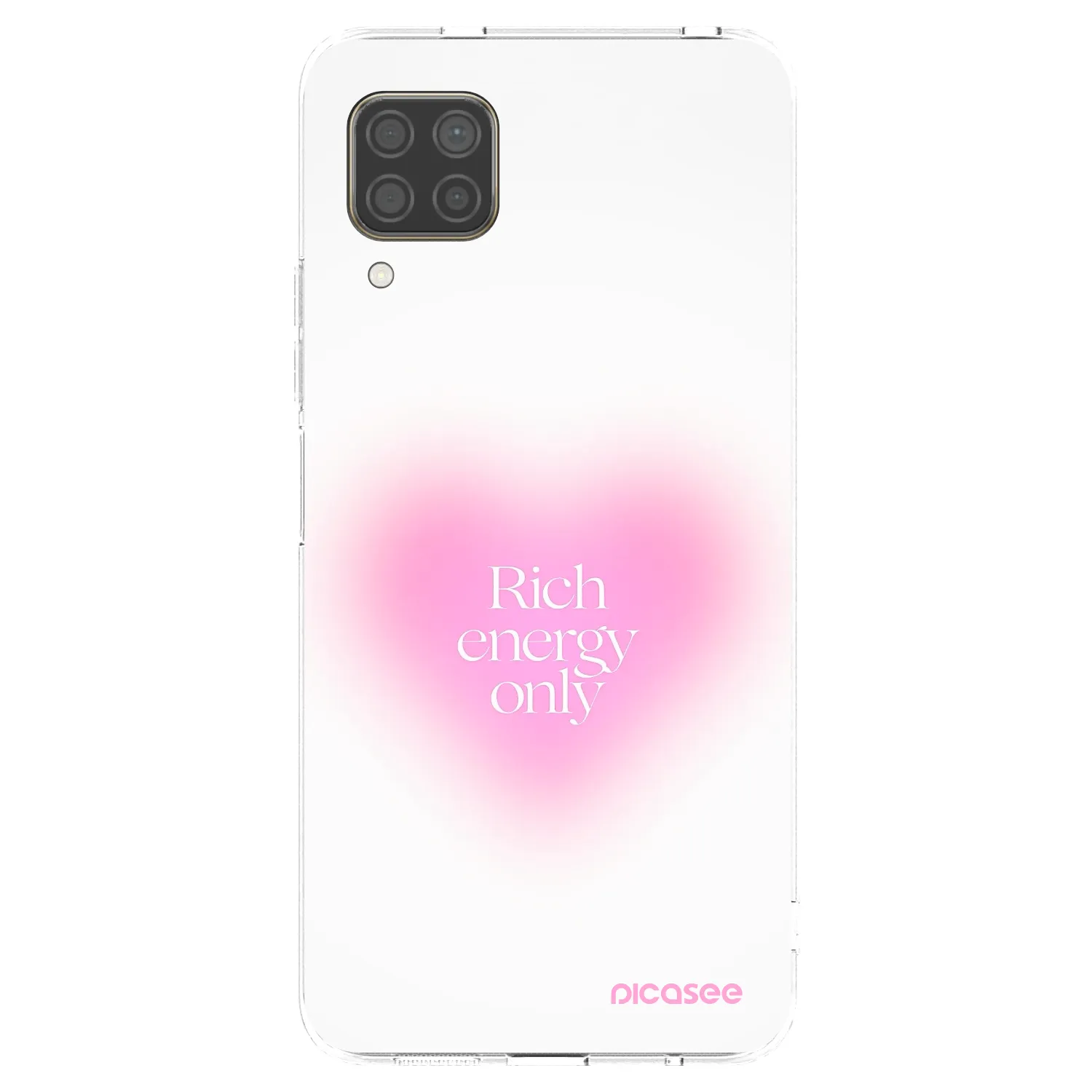 Picasee silikonowe przeźroczyste etui na Huawei P40 Lite - Rich Energy