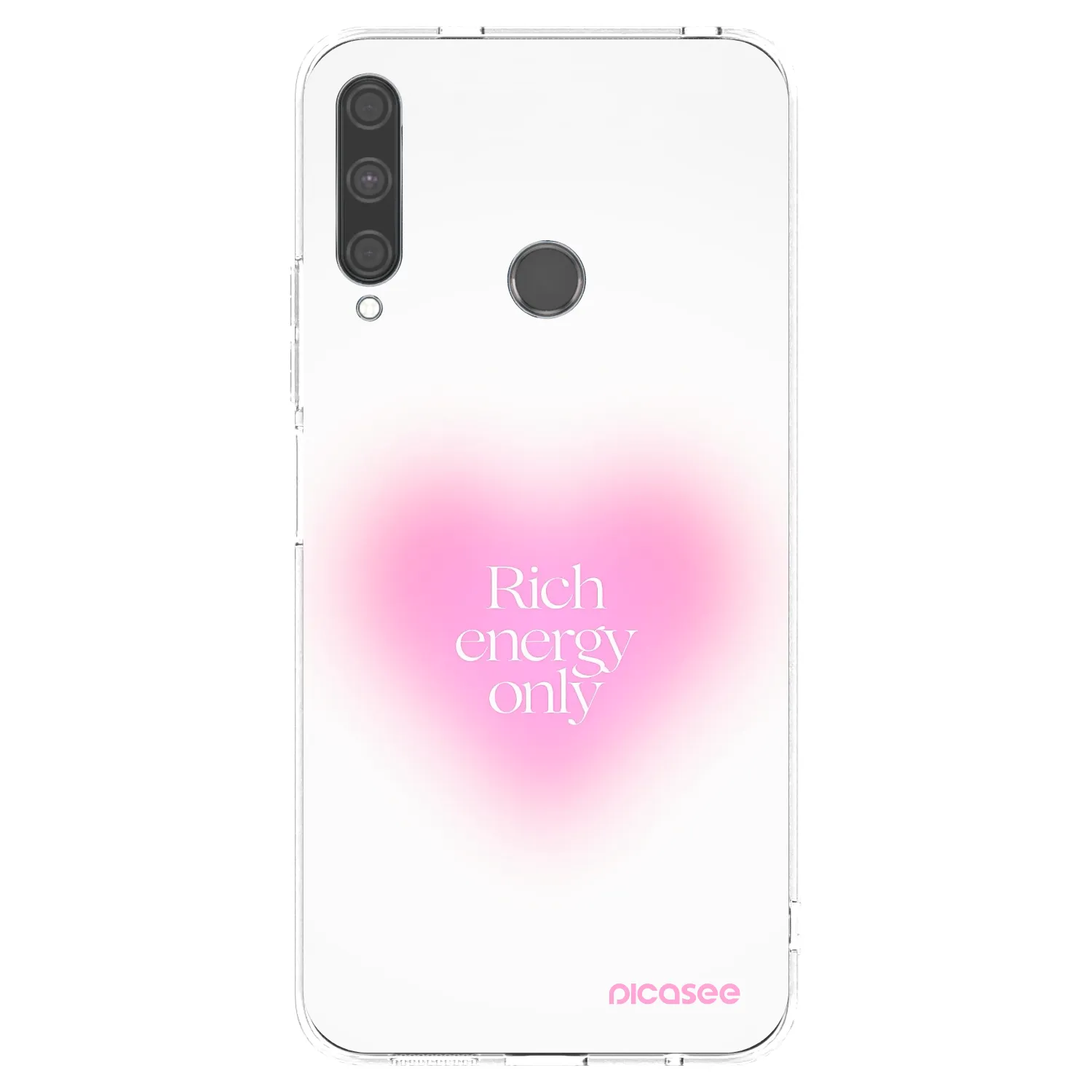 Picasee silikonowe przeźroczyste etui na Huawei P40 Lite E - Rich Energy