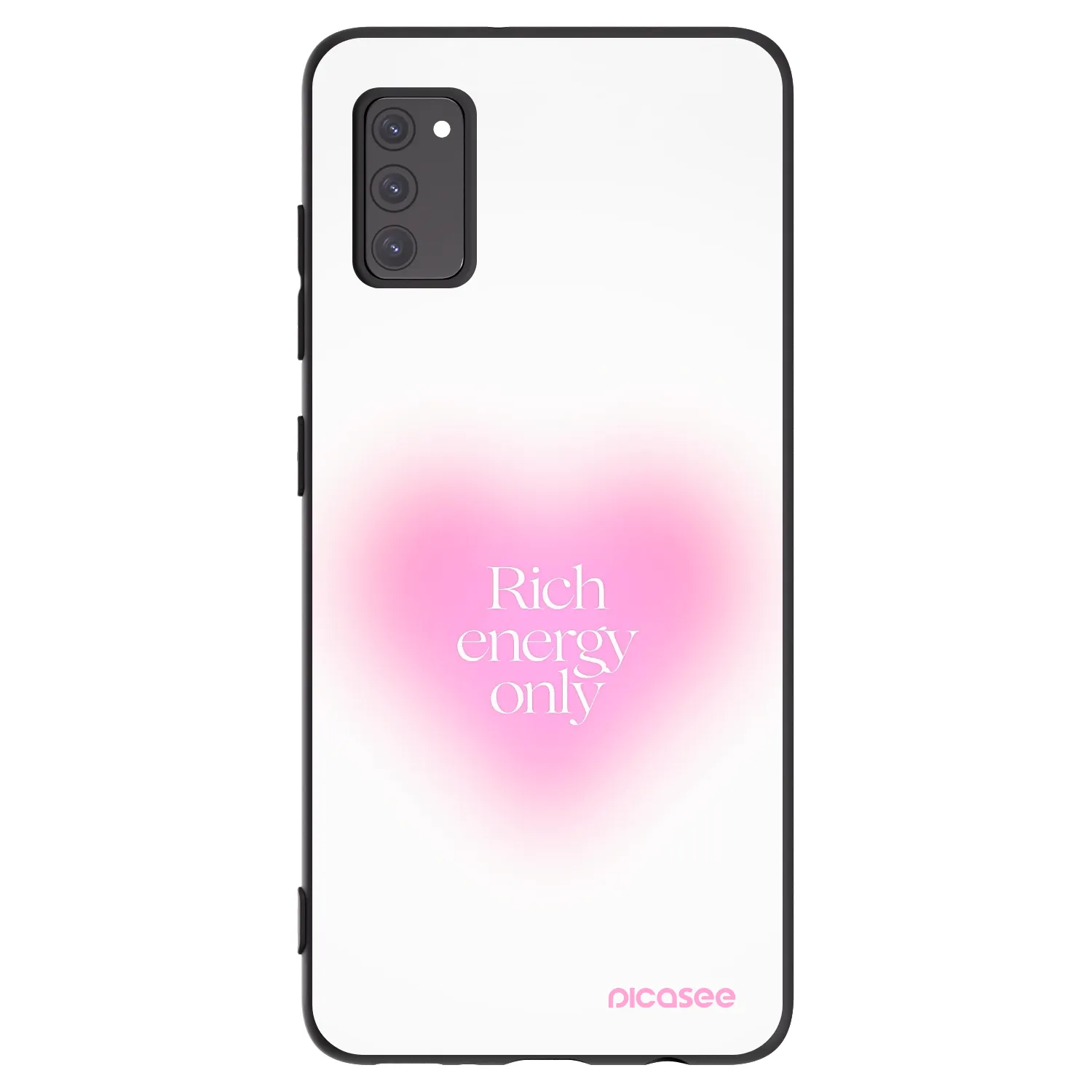 Picasee silikonowe czarne etui na Samsung Galaxy A41 A415F - Rich Energy