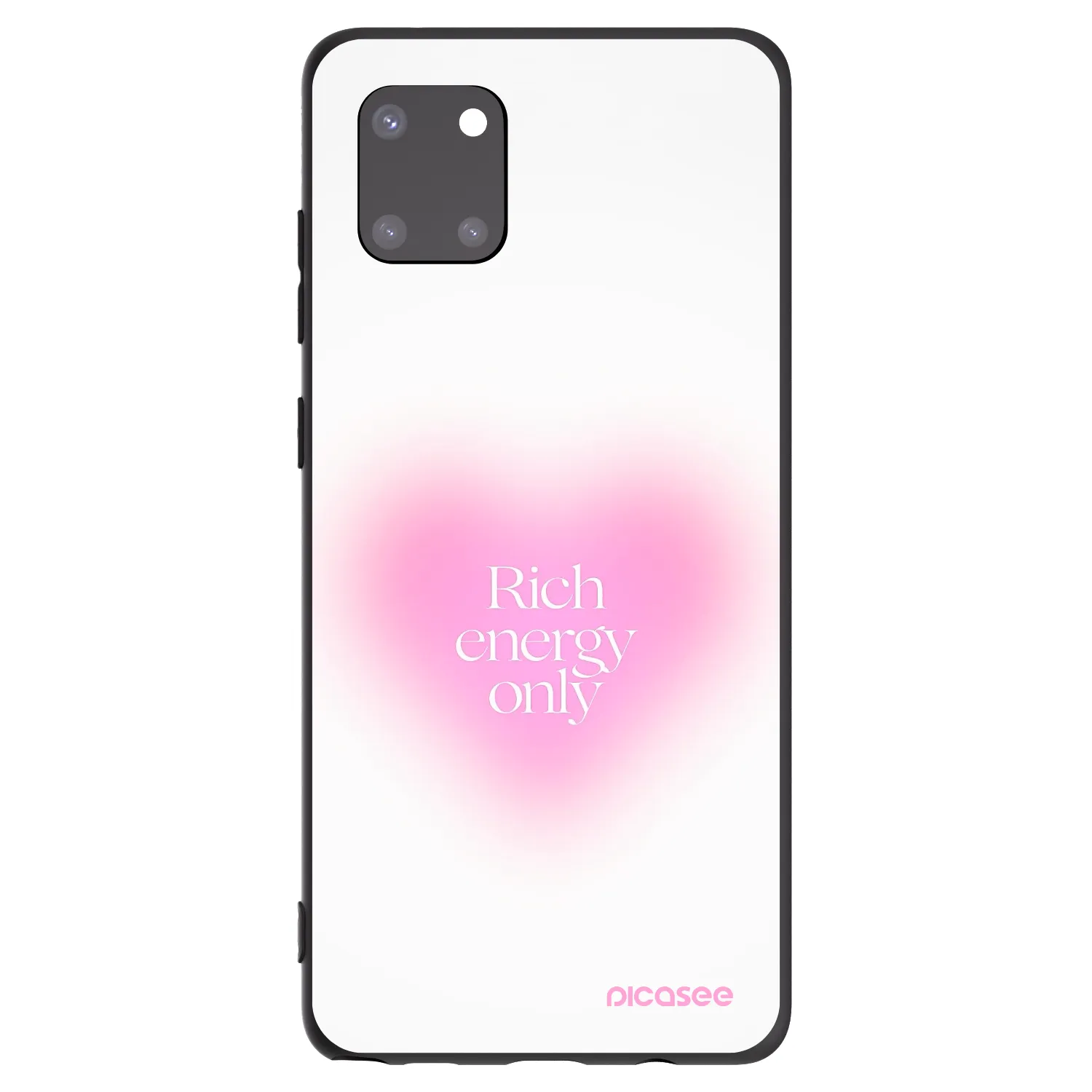 Picasee silikonowe czarne etui na Samsung Galaxy Note 10 Lite N770F - Rich Energy