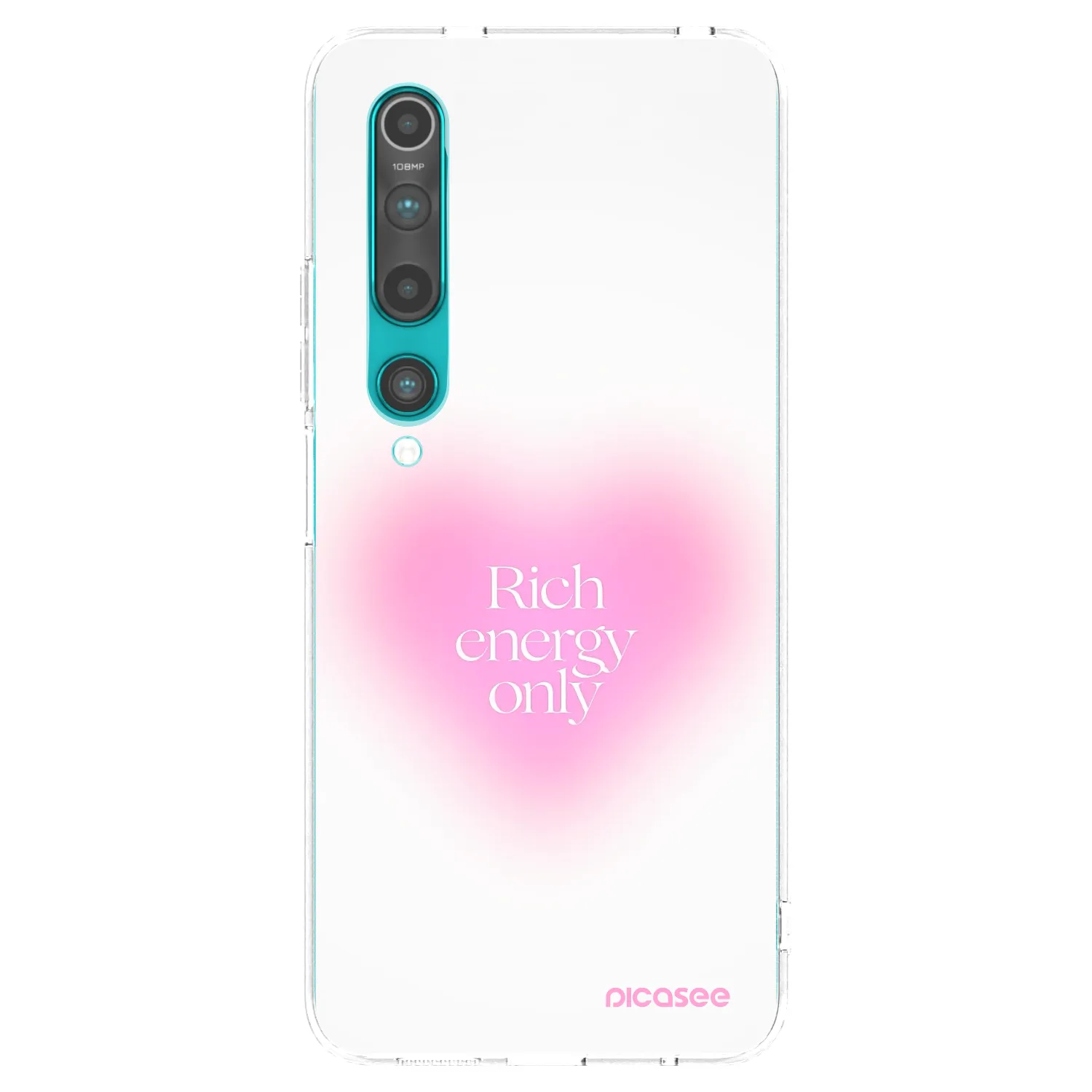 Picasee silikonowe przeźroczyste etui na Xiaomi Mi 10 - Rich Energy