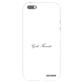 Picasee silikonowe przeźroczyste etui na Apple iPhone 5/5S/SE - Gods Favorite