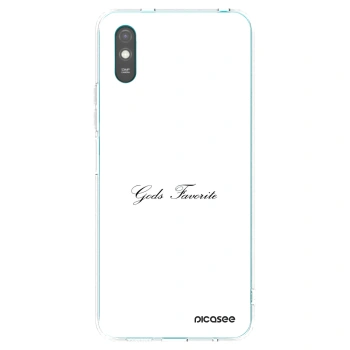 Picasee silikonowe przeźroczyste etui na Xiaomi Redmi 9A - Gods Favorite