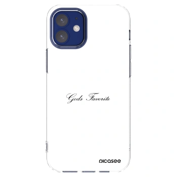Picasee silikonowe przeźroczyste etui na Apple iPhone 12 mini - Gods Favorite