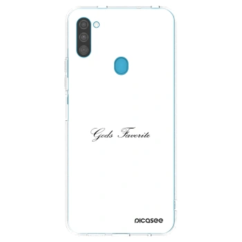 Picasee silikonowe przeźroczyste etui na Samsung Galaxy M11 - Gods Favorite