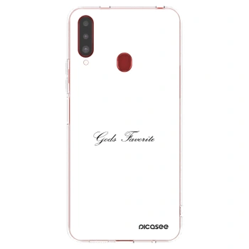 Picasee silikonowe przeźroczyste etui na Samsung Galaxy A20s - Gods Favorite