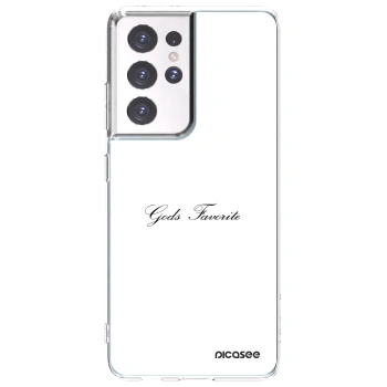 Picasee silikonowe przeźroczyste etui na Samsung Galaxy S21 Ultra 5G G998B - Gods Favorite