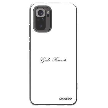 Picasee silikonowe przeźroczyste etui na Xiaomi Redmi Note 10 - Gods Favorite