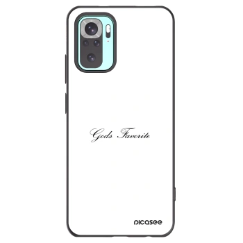 Picasee silikonowe czarne etui na Xiaomi Redmi Note 10 Pro - Gods Favorite