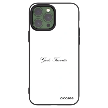 Picasee silikonowe czarne etui na Apple iPhone 13 Pro Max - Gods Favorite