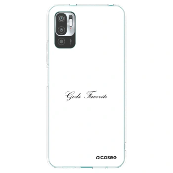 Picasee silikonowe przeźroczyste etui na Xiaomi Redmi Note 10 5G - Gods Favorite