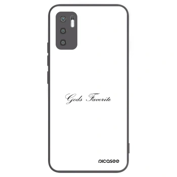 Picasee silikonowe czarne etui na Xiaomi Redmi Note 10 5G - Gods Favorite