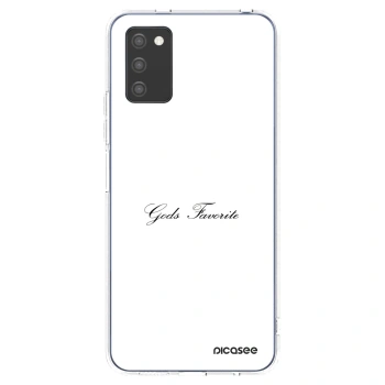 Picasee silikonowe przeźroczyste etui na Samsung Galaxy A02s A025G - Gods Favorite