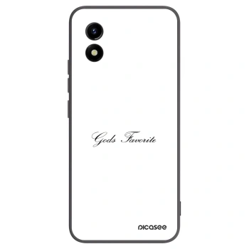 Picasee silikonowe czarne etui na Vivo Y01 - Gods Favorite