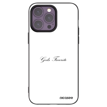 Picasee silikonowe czarne etui na Apple iPhone 14 Pro Max - Gods Favorite