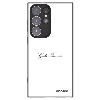Picasee silikonowe czarne etui na Samsung Galaxy S23 Ultra 5G - Gods Favorite