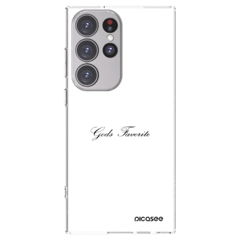 Picasee silikonowe przeźroczyste etui na Samsung Galaxy S23 Ultra 5G - Gods Favorite