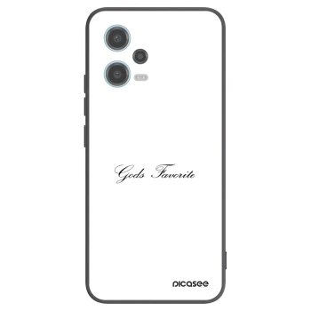 Picasee silikonowe czarne etui na Xiaomi Redmi Note 12 5G - Gods Favorite