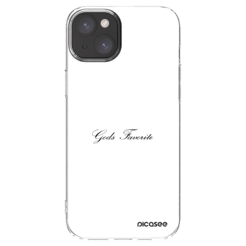 Picasee silikonowe przeźroczyste etui na Apple iPhone 15 Plus - Gods Favorite