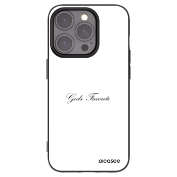 Picasee silikonowe czarne etui na Apple iPhone 15 Pro - Gods Favorite
