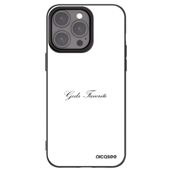 Picasee silikonowe czarne etui na Apple iPhone 15 Pro Max - Gods Favorite