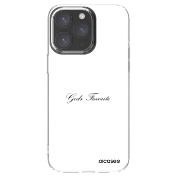 Picasee silikonowe przeźroczyste etui na Apple iPhone 15 Pro Max - Gods Favorite