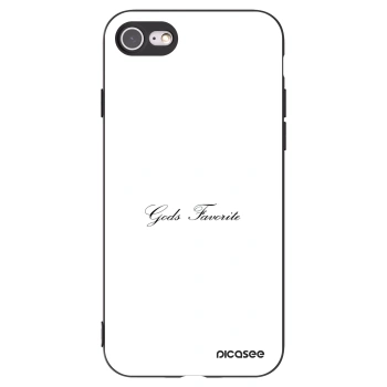 Picasee silikonowe czarne etui na Apple iPhone 7 - Gods Favorite