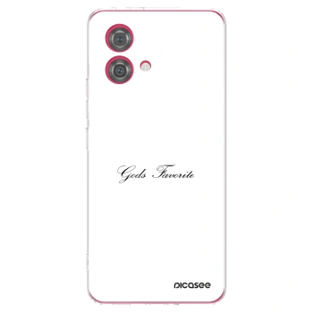 Picasee silikonowe przeźroczyste etui na Motorola Moto G84 5G - Gods Favorite