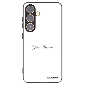 Picasee silikonowe czarne etui na Samsung Galaxy S24 S921B 5G - Gods Favorite