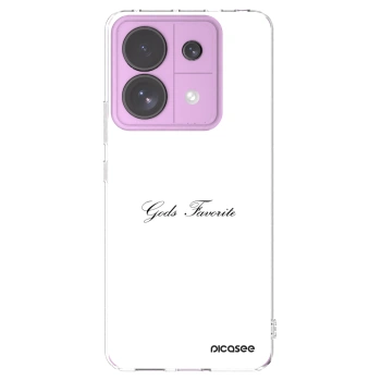 Picasee silikonowe przeźroczyste etui na Xiaomi Redmi Note 13 Pro 5G - Gods Favorite