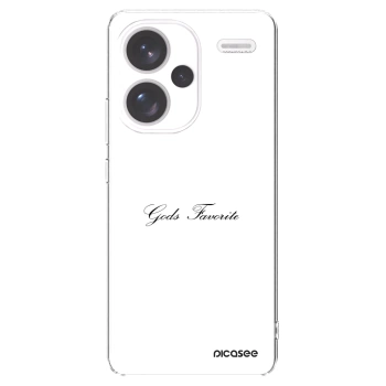 Picasee silikonowe przeźroczyste etui na Xiaomi Redmi Note 13 Pro+ 5G - Gods Favorite