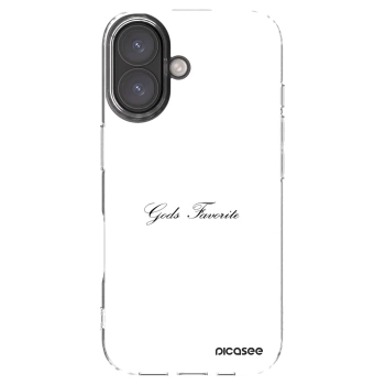 Picasee silikonowe przeźroczyste etui na Apple iPhone 16 - Gods Favorite