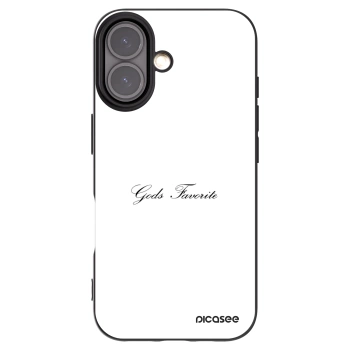 Picasee silikonowe czarne etui na Apple iPhone 16 - Gods Favorite