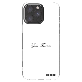 Picasee silikonowe przeźroczyste etui na Apple iPhone 16 Pro Max - Gods Favorite