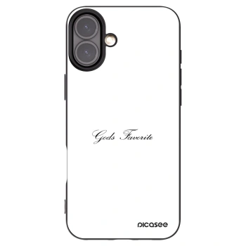 Picasee silikonowe czarne etui na Apple iPhone 16 Plus - Gods Favorite