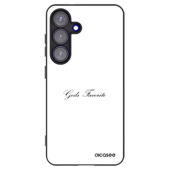 Picasee silikonowe czarne etui na Samsung Galaxy S25 5G - Gods Favorite