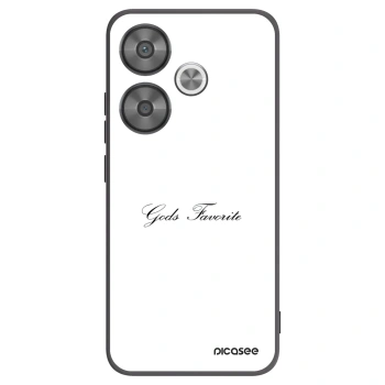 Picasee silikonowe czarne etui na Xiaomi Poco F6 - Gods Favorite