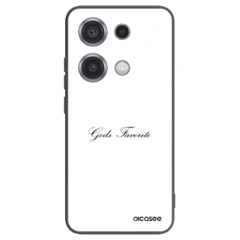 Picasee silikonowe czarne etui na Xiaomi Redmi Note 14S - Gods Favorite