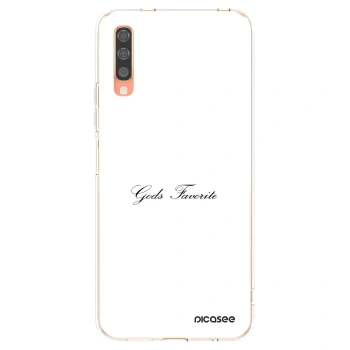 Picasee silikonowe przeźroczyste etui na Samsung Galaxy A70 A705F - Gods Favorite