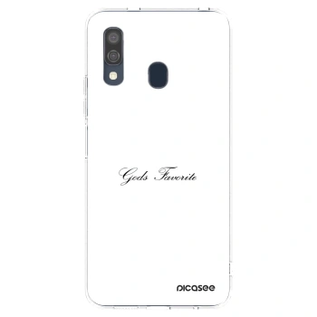 Picasee silikonowe przeźroczyste etui na Samsung Galaxy A40 A405F - Gods Favorite