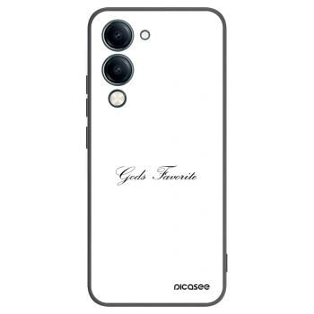 Picasee silikonowe czarne etui na Vivo Y29s 5G - Gods Favorite