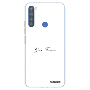 Picasee silikonowe przeźroczyste etui na Xiaomi Redmi Note 8T - Gods Favorite