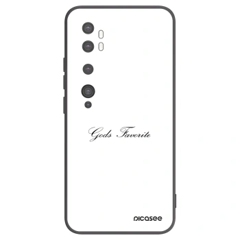 Picasee silikonowe czarne etui na Xiaomi Mi Note 10 (Pro) - Gods Favorite