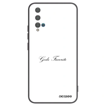 Picasee silikonowe czarne etui na Huawei Nova 5T - Gods Favorite