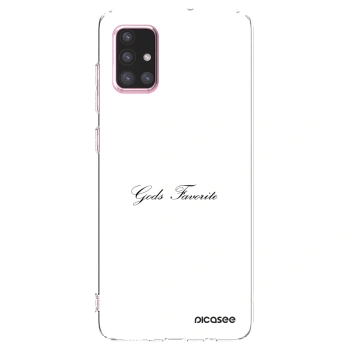 Picasee silikonowe przeźroczyste etui na Samsung Galaxy A71 A715F - Gods Favorite