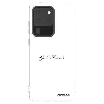 Picasee silikonowe przeźroczyste etui na Samsung Galaxy S20 Ultra 5G G988F - Gods Favorite