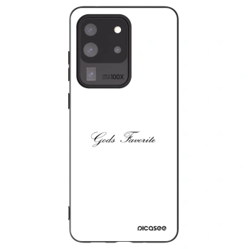 Picasee silikonowe czarne etui na Samsung Galaxy S20 Ultra 5G G988F - Gods Favorite