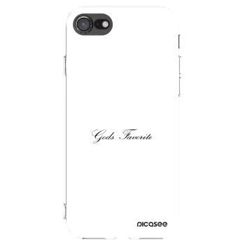 Picasee silikonowe przeźroczyste etui na Apple iPhone SE 2020 - Gods Favorite