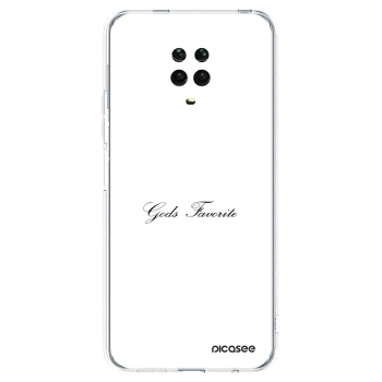 Picasee silikonowe przeźroczyste etui na Xiaomi Redmi Note 9 Pro - Gods Favorite