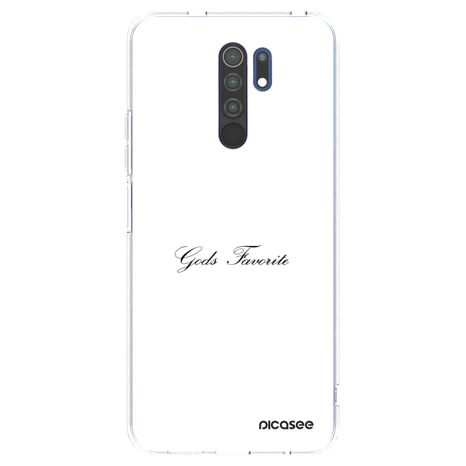 Picasee silikonowe przeźroczyste etui na Xiaomi Redmi 9 - Gods Favorite